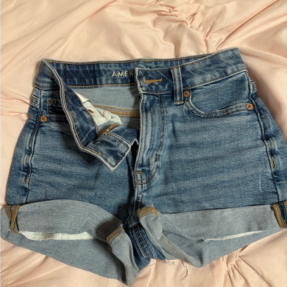 American Eagle Outfitters Women's Classic Blue Jean Shorts